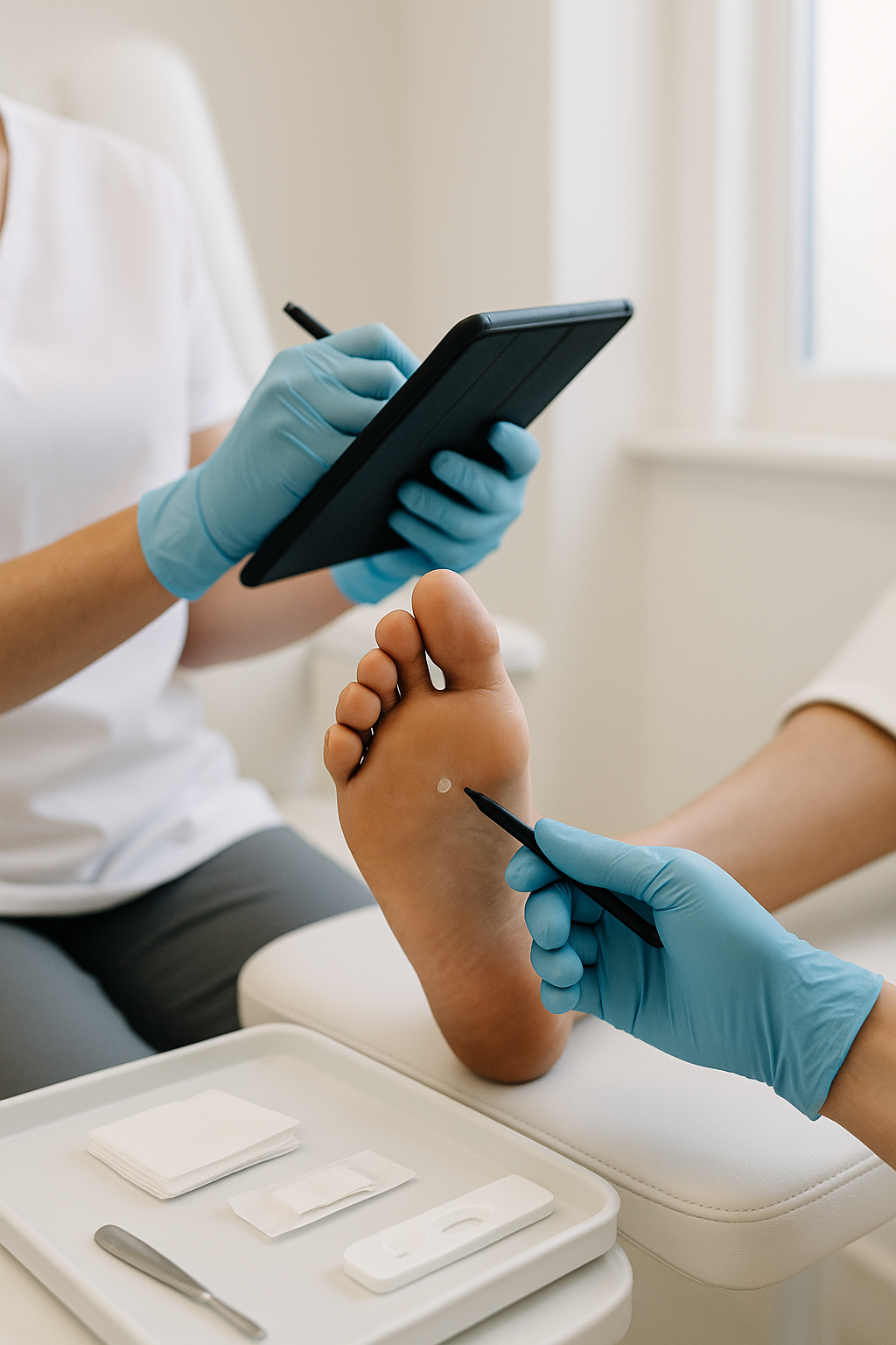 Verruca Follow-up treatment at Thorpe Footcare Clinic, Peterborough