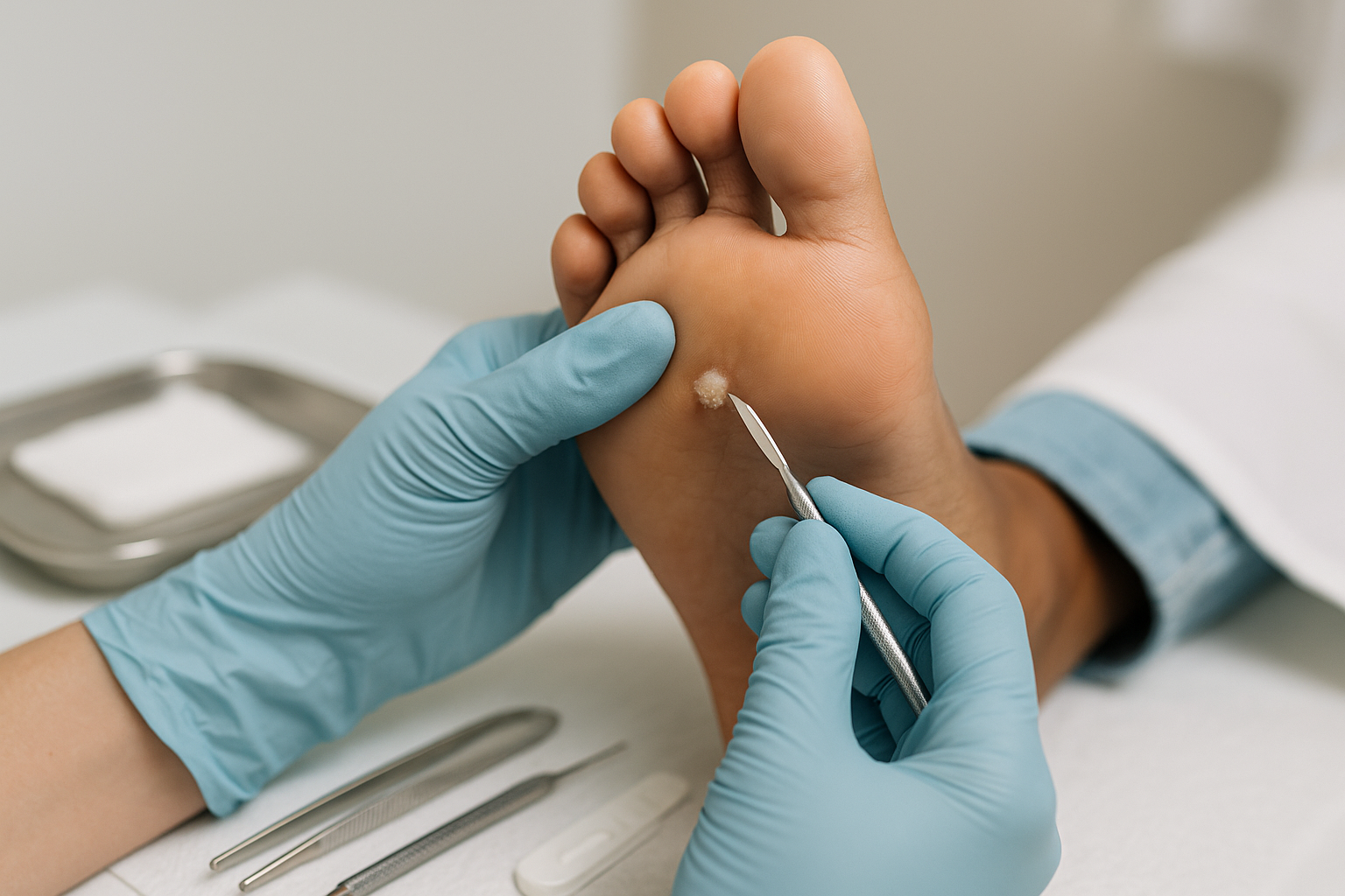 Verruca Assessment treatment at Thorpe Footcare Clinic, Peterborough